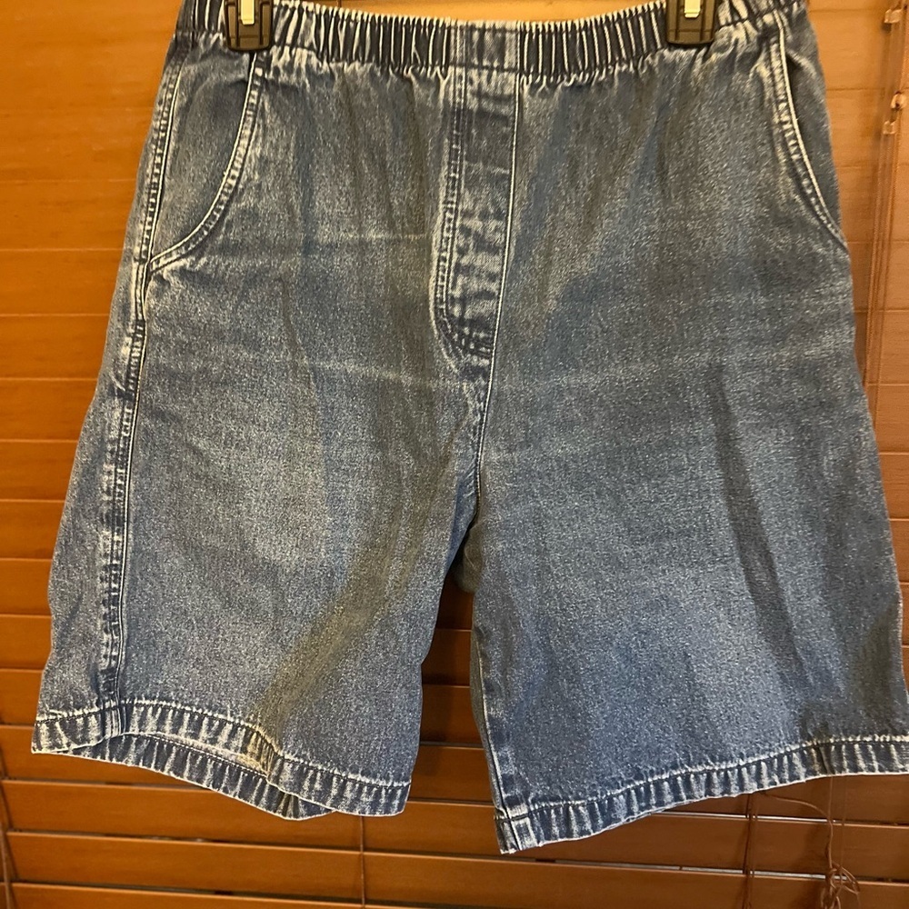 Allison Daley Blue Jean Shorts Mid-Thigh Casual